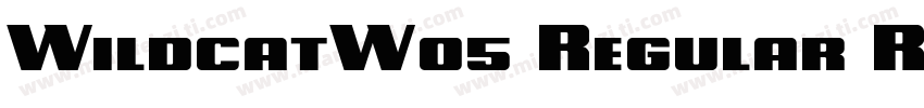 WildcatW05 Regular Regular字体转换
